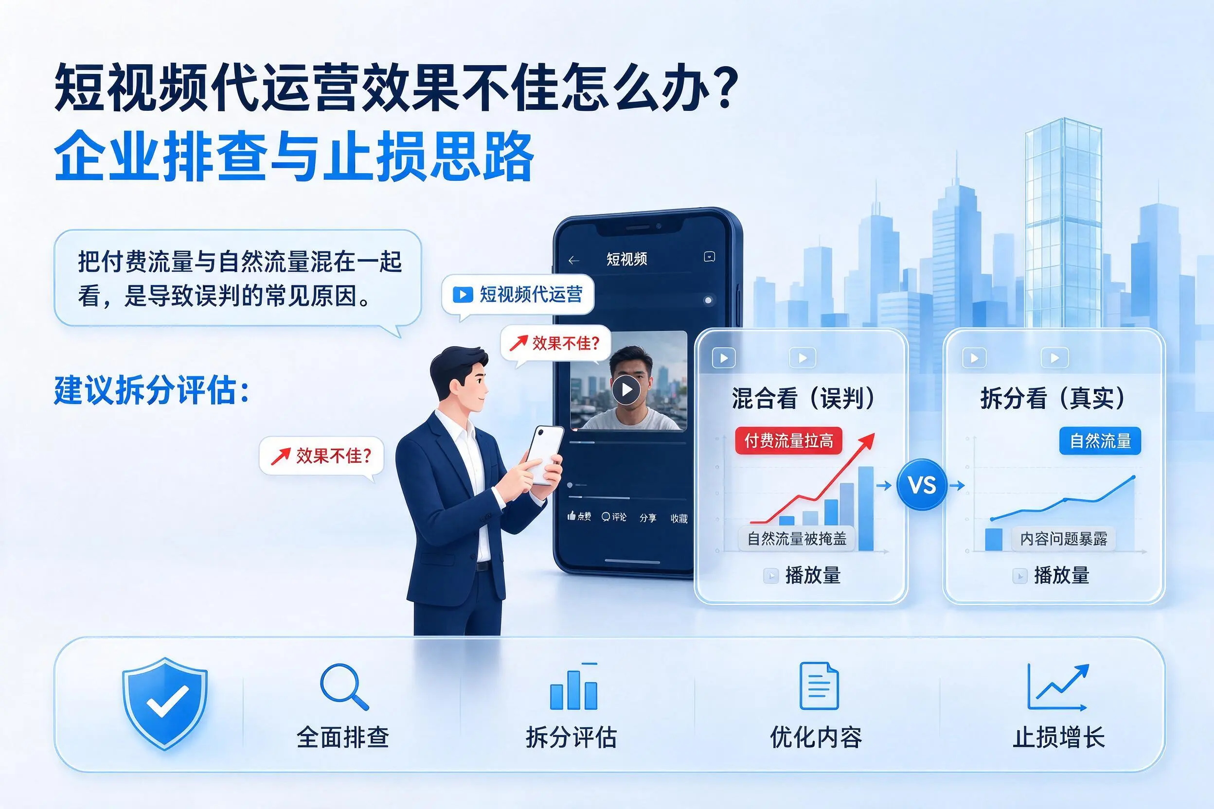 短视频代运营效果不佳怎么办?延边企业排查与止损思路