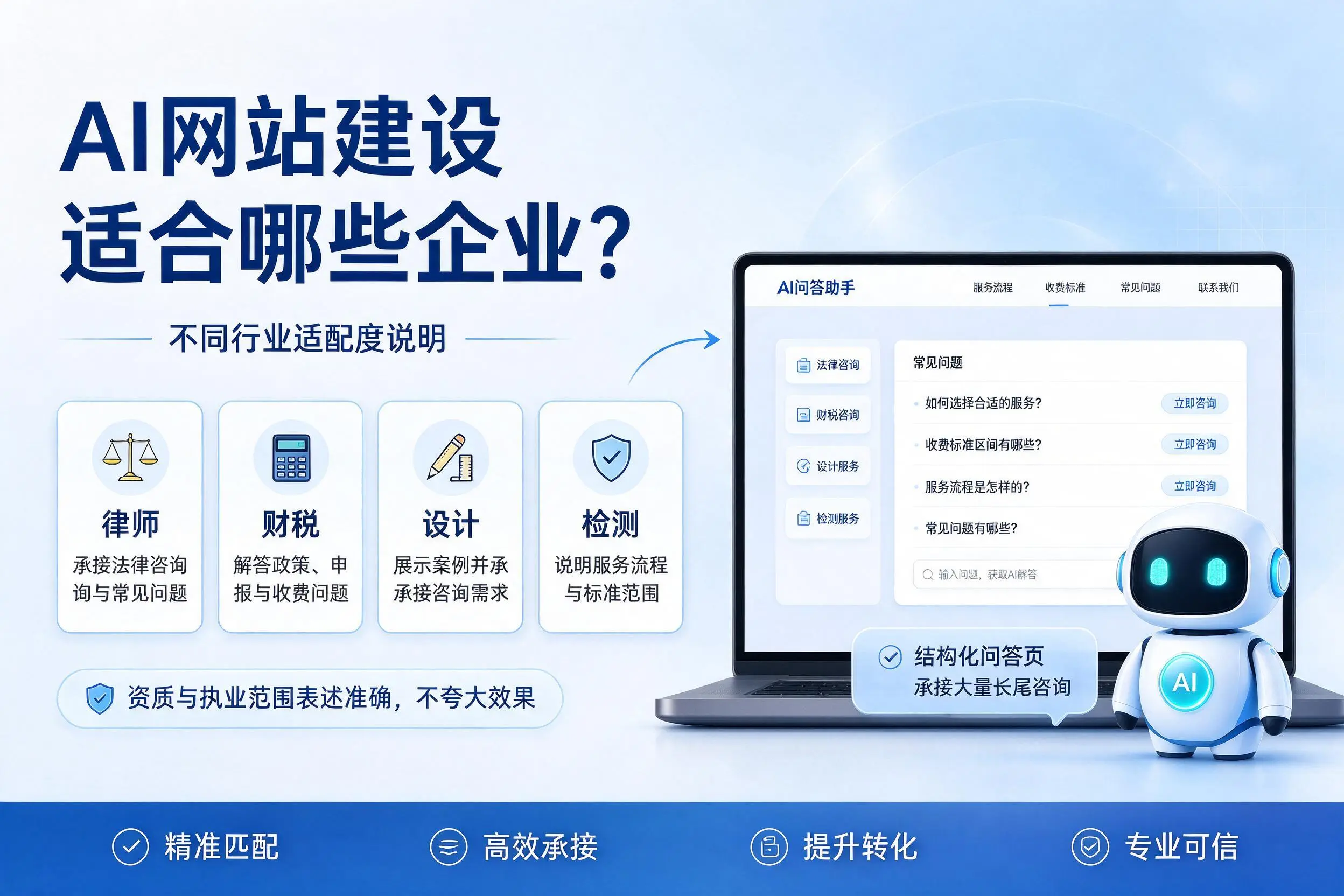 AI网站建设适合哪些企业?延边不同行业适配度说明